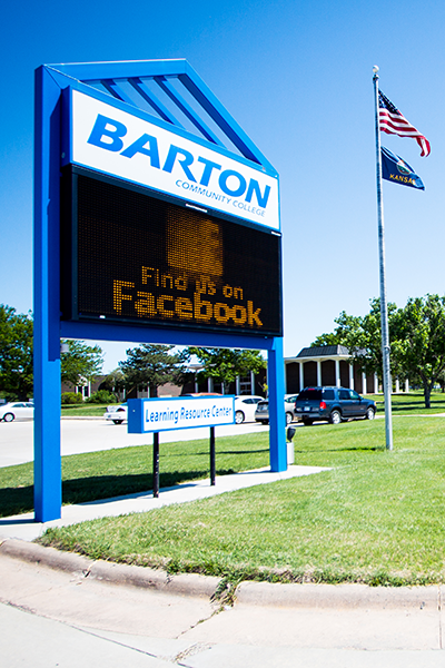 Barton welcome sign