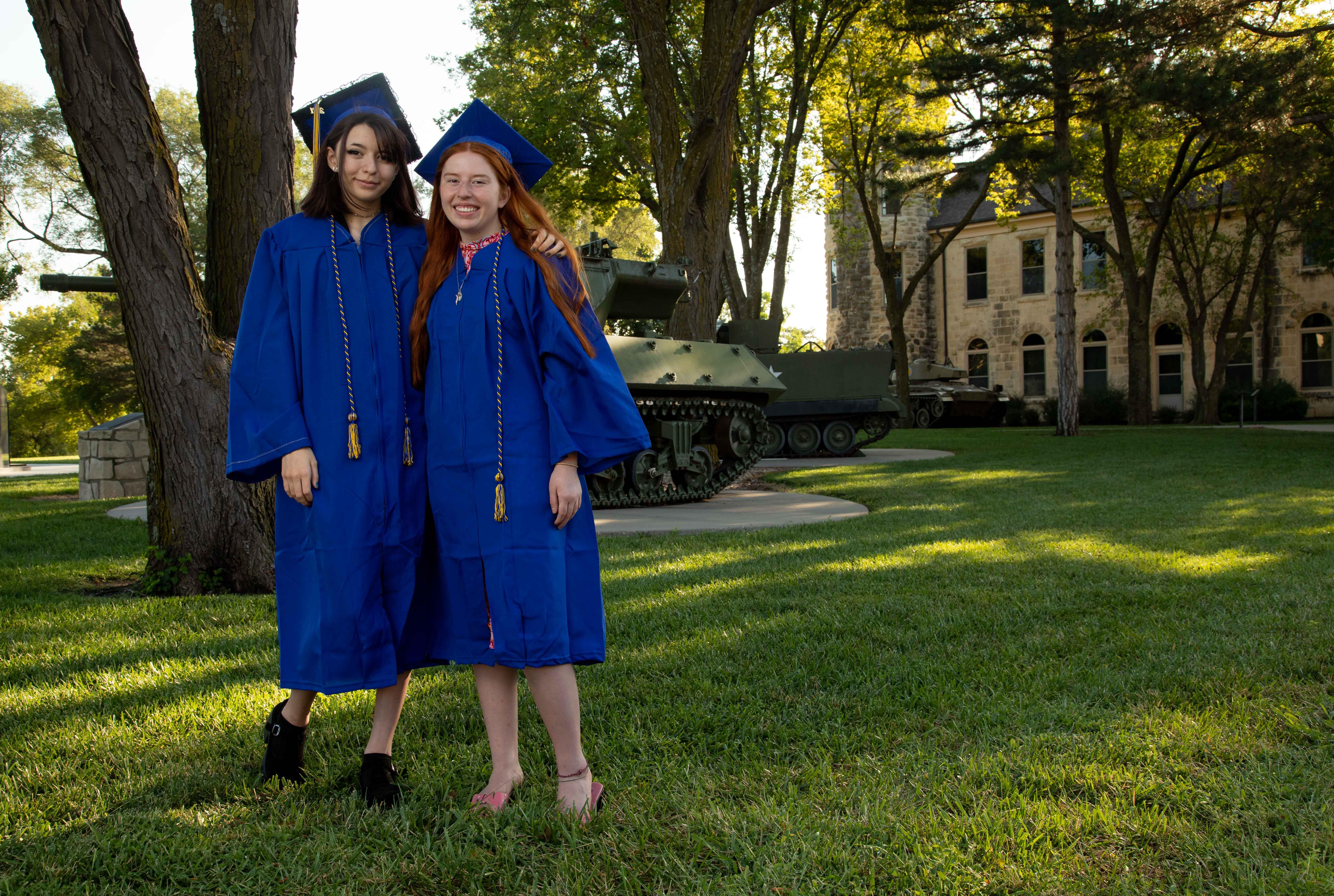 Fort Riley Graduates Emma and Megan Meece