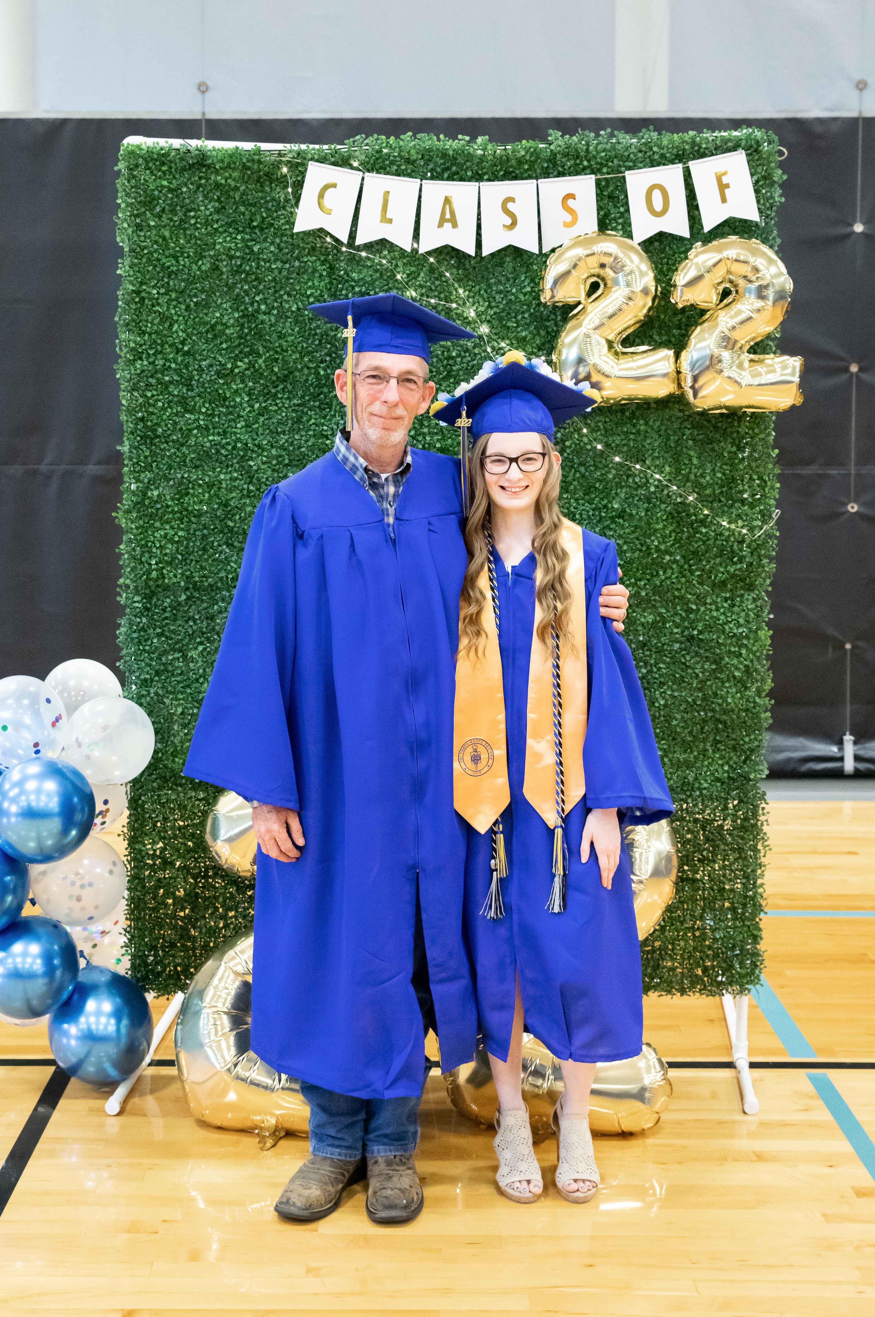 father and daughter graduates