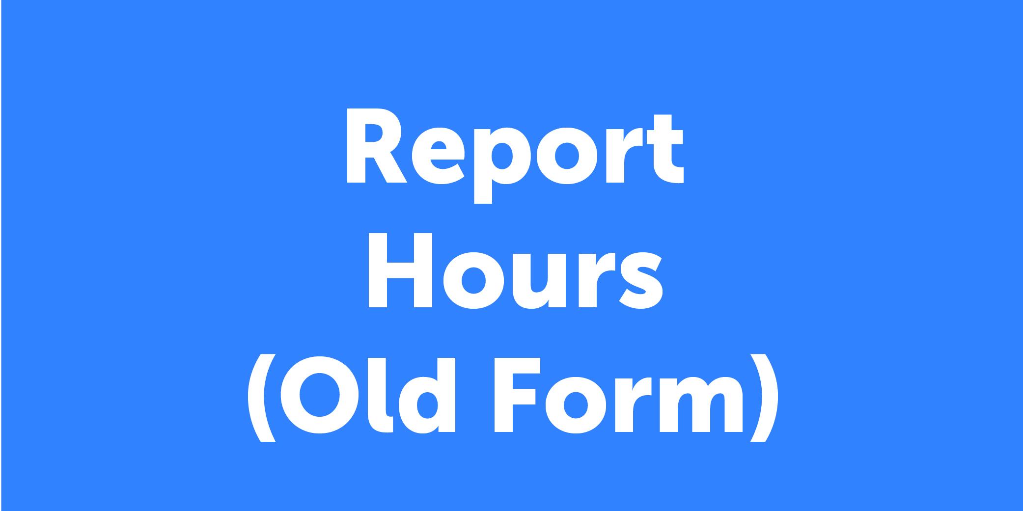 Report hours button