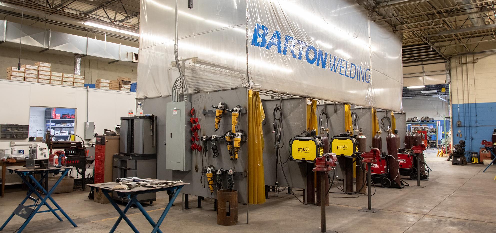 welding lab at Barton