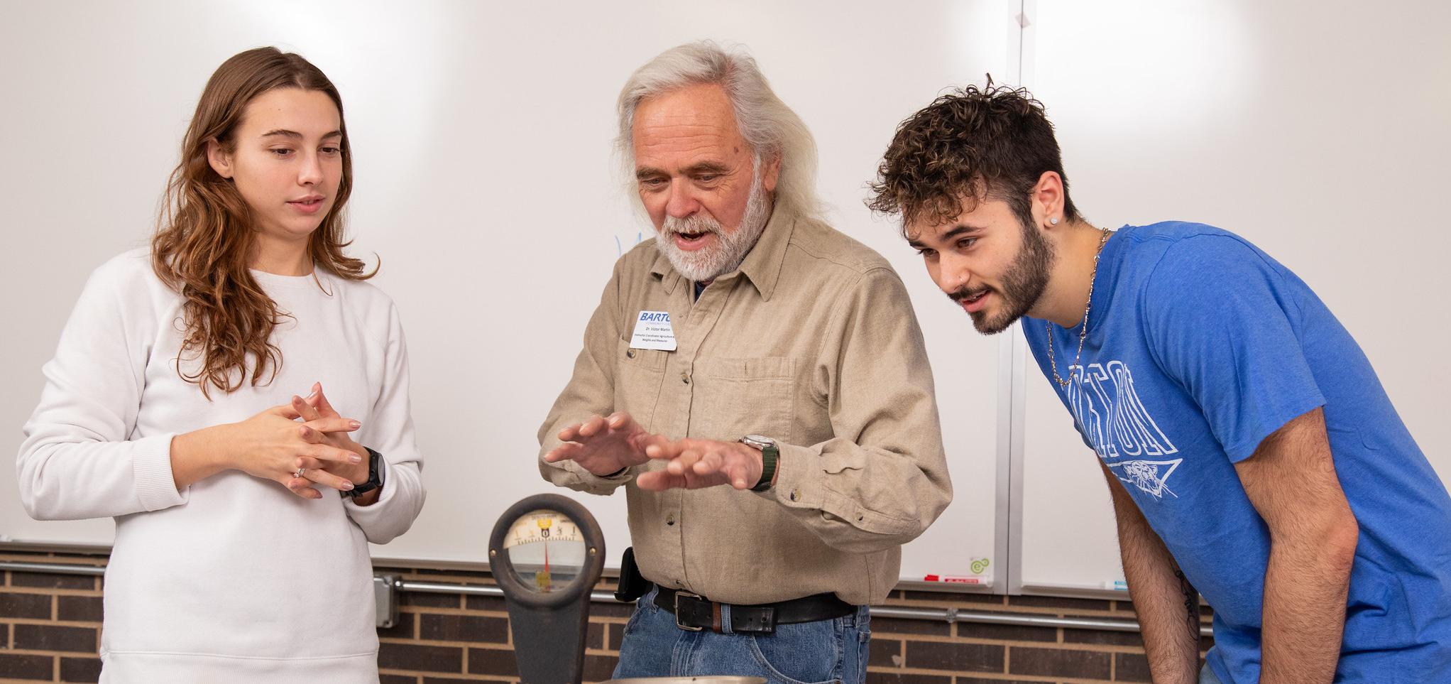 Ag instructor in classroom