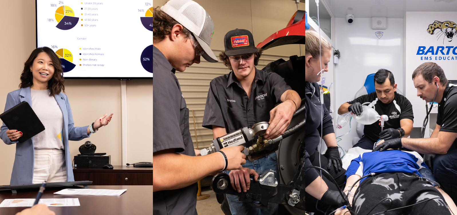 Business, Top Tech and EMS students in their classrooms